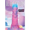 Alien Nation Glo-Vopositor Silicone Glow in the Dark Dildo with Eggs - Pink/Blue