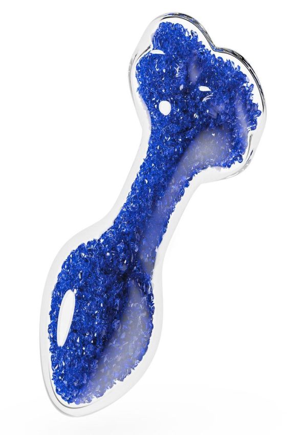 Oh My Gem Prestige Glass Anal Plug - Blue - Image 3