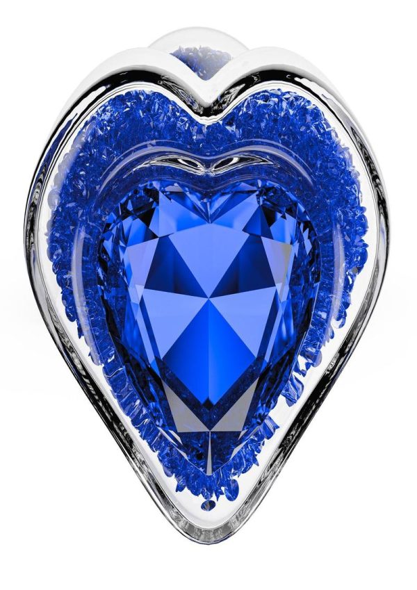 Oh My Gem Prestige Glass Anal Plug - Blue - Image 4