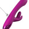 JimmyJane Touch Me Pro Rechargeable Rabbit Vibrator - Magenta - Image 4