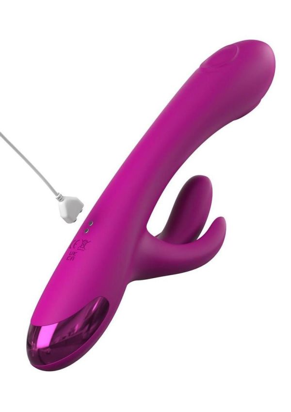 JimmyJane Touch Me Pro Rechargeable Rabbit Vibrator - Magenta - Image 4