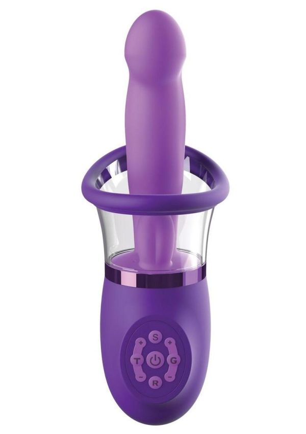 Fantasy for Her Ultimate Pleasure Pro Plus Rechargeable Vibrator with a Clitoral Stimulator - Purple - Image 3