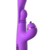 Fantasy for Her IntiMotion Pulse Pro Rechargeable Silicone Vibrator with a Clitoral Stimulator - Purple