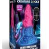 Creature cocks Deluxe Lord Kraken Vibrating Rechargeable Silicone Glow-in-the-Dark Dildo - Multicolor