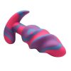 Creature Cocks Unicorn Swirl Silicone Butt Plug - Medium - Multicolor - Image 3