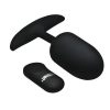 Heavy Hitters Vibrating Weighted Silicone Anal Plug - XLarge - Black