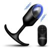 Heavy Hitters Vibrating Weighted Silicone Anal Plug - XLarge - Black - Image 4