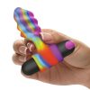 Bang Vibrating Rainbow Butt Plug Silicone Rechargeable - Multicolor - Image 4
