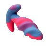 Creature Cocks Unicorn Swirl Silicone Butt Plug - Small - Multicolor - Image 3