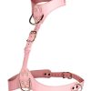 Master Series Vixen Female Chest Vegan Leather Harness - Pink
