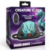 Creature Cocks Dragon Vibrating Rechargeable Silicone Grinder - Black/Teal