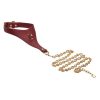 Master Series Captivate Collar with Body Chain - Red
