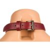 Master Series Captivate Collar with Body Chain - Red - Image 4