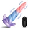 Creature Cocks Deluxe Dream Rider Vibrating Unicorn Rechargeable Silicone Dildo - Multicolor - Image 3