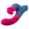 Elation Thrusting Rechargeable Silicone Dual Stimulator - Multicolor - Image 3