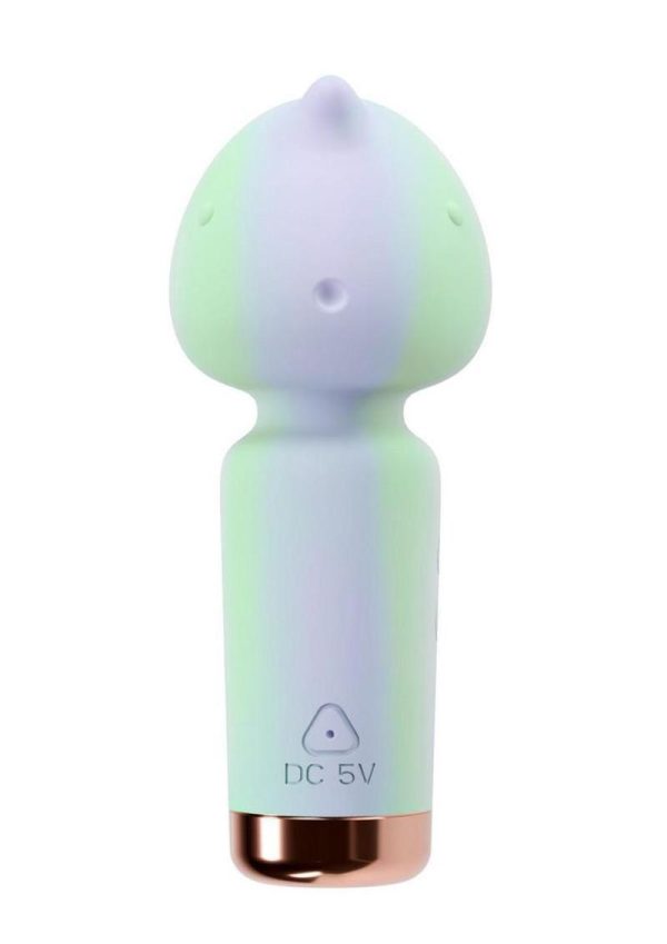 Play With Me Unicorn Dreams Silicone Rechargeable Clitoral Stimulator - Blue/Green - Image 4