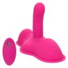 Triple Rider Remote Control Ecstasy Rumbler Rechargeable Silicone Vibrator - Pink