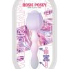 Wet Dreams Rosie Posey Silicone Rechargeable Rose Shaped Vibrating Wand - Magenta