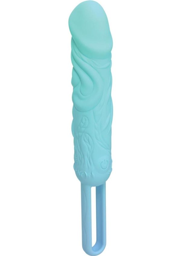 Wet Dreams Cock and Load Rechargeable Silicone Mini Vibrator - Blue