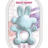 Wet Dreams Buzzy Bunny Rechargeable Silicone Cock Ring - Multicolor