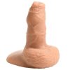 Strap U Uncut Packer Silicone 5.1in Dildo - Vanilla