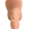 Strap U Uncut Packer Silicone 5.1in Dildo - Vanilla - Image 4