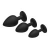 Creature Cocks Green Eye Silicone Butt Plug Set (3 Piece) - Green/Black - Image 3