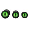 Creature Cocks Green Eye Silicone Butt Plug Set (3 Piece) - Green/Black - Image 4