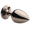 Creature Cocks Red Eye Metal Butt Plug - Large - Black/Red