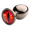 Creature Cocks Red Eye Metal Butt Plug - Large - Black/Red - Image 3