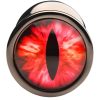 Creature Cocks Red Eye Metal Butt Plug - Large - Black/Red - Image 4