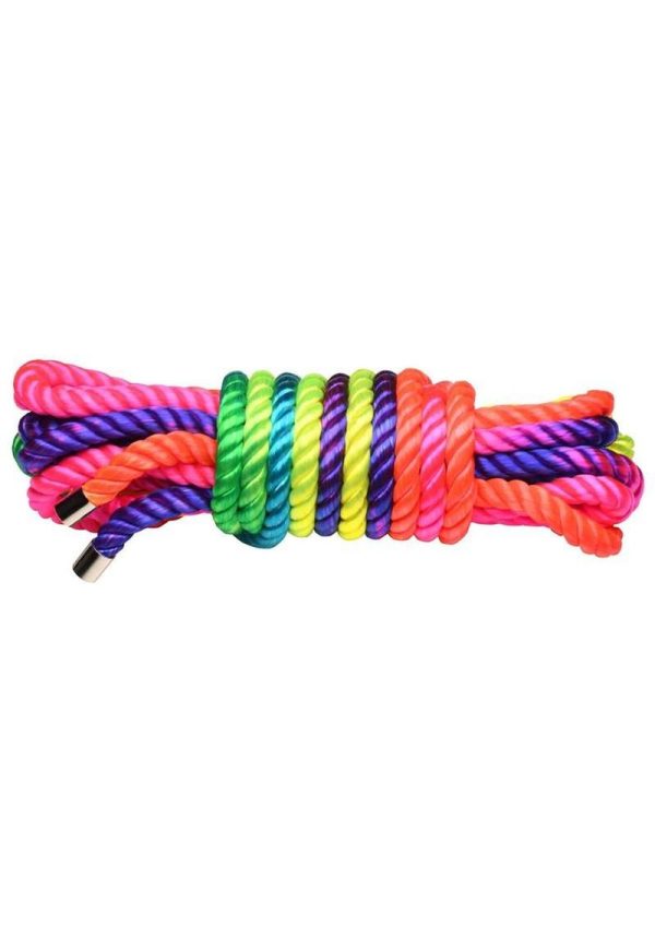 Master Series Bondage Rope 16ft - Rainbow - Image 3