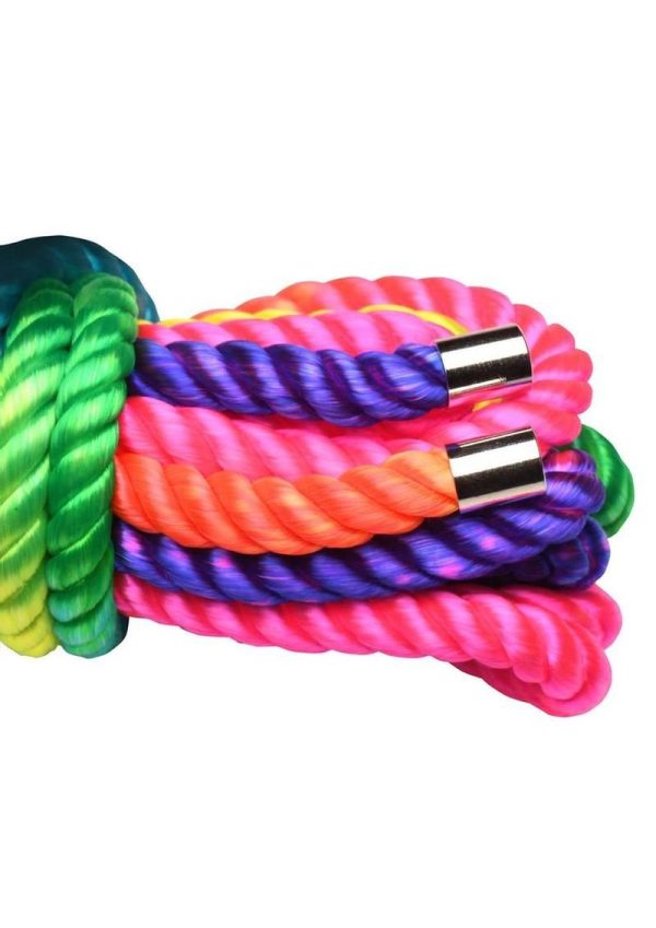 Master Series Bondage Rope 16ft - Rainbow - Image 4