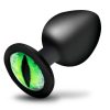 Creature Cocks Green Eye Silicone Butt Plug - Large - Black/Green