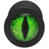 Creature Cocks Green Eye Silicone Butt Plug - Large - Black/Green - Image 4