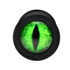 Creature Cocks Green Eye Silicone Butt Plug - Medium - Black/Green - Image 4
