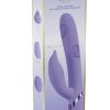 VIVE Pallina Rechargeable Silicone Triple Motor G-Spot VIbrating and Tapping Beads Clit Stimulator - Lavender