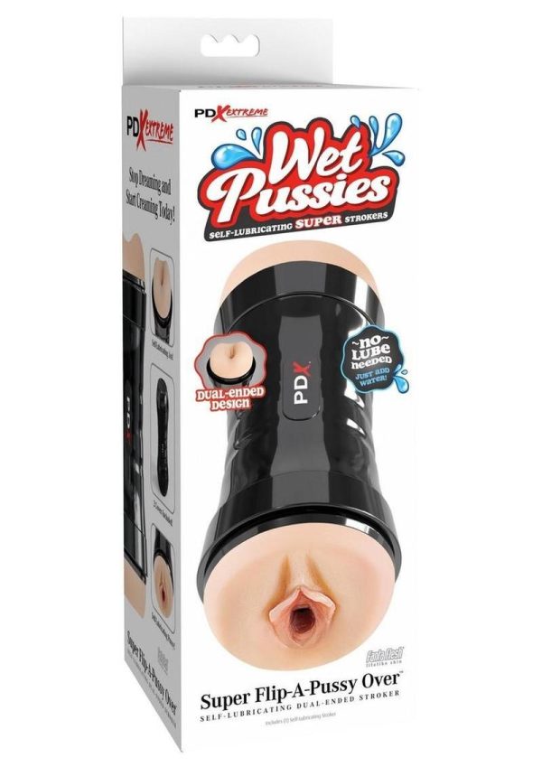 PDX Extreme Super Flip- A-Pussy Over Stroker - Vanilla
