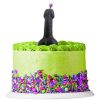Glitterati Penis Candle - Black Glitter