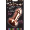 Glitterati Metallic Balloon Cake Candle - Rose Gold