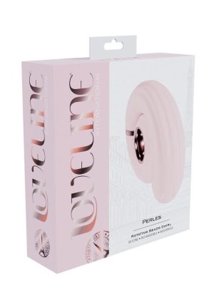 LoveLine Perles Rotating Beads Swirl Rechargeable Silicone Vibrator - Pink