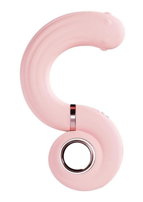 LoveLine Perles Rotating Beads Swirl Rechargeable Silicone Vibrator - Pink - Image 2