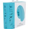 LoveLine Tic-tac Tapping Swirl Rechargeable Silicone Vibrator - Blue