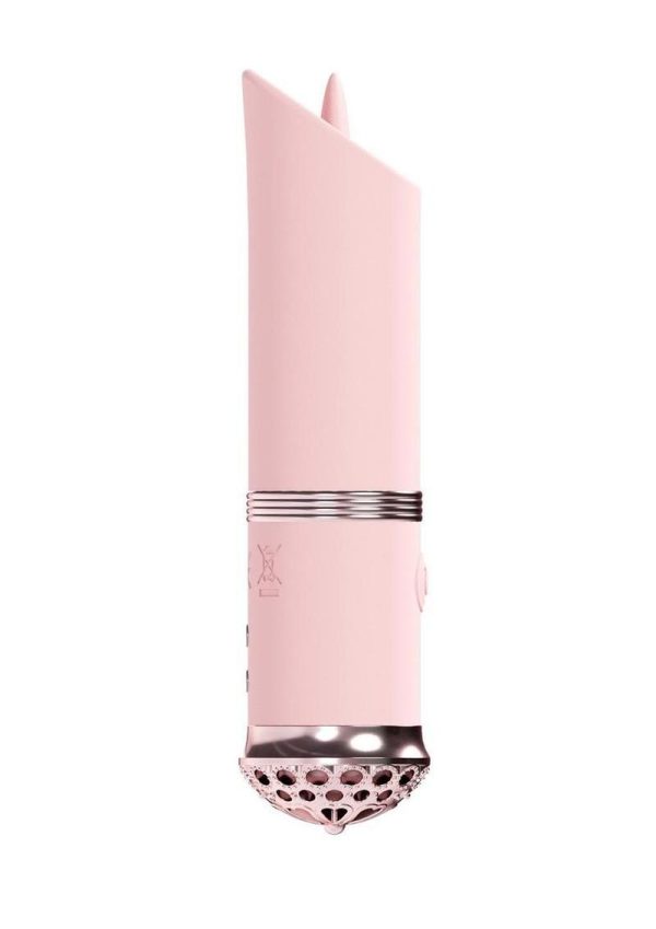 LoveLine Luxe Silicone Rechargeable 10 Function Mini Lipstick Vibrator - Pink - Image 3