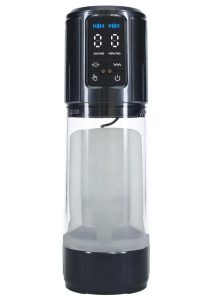 Pumped UltraLift 10 Function Rechargeable Masturbator - Gun Metal