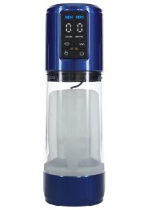 Pumped UltraLift 10 Function Rechargeable Masturbator - Metallic Blue