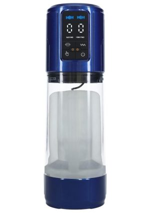 Pumped UltraLift 10 Function Rechargeable Masturbator - Metallic Blue