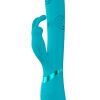 Vive Mimi 10 Function Silicone Rechargeable Triple Motor G-Spot Vibrating and Tapping Rabbit - Blue - Image 4