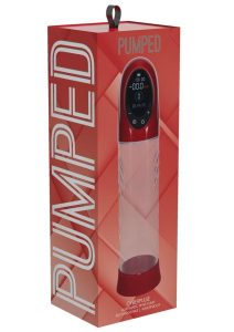 Pumped CyberPulse 13 Function Automatic Rechargeable Penis Pump - Metallic Red