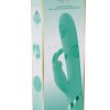 Vive Mimi 10 Function Silicone Rechargeable Triple Motor G-Spot Vibrating and Tapping Rabbit - Green